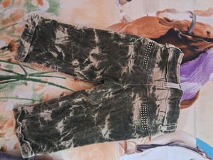 Girls Tie-Dye Velvet Pants