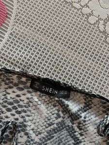 Snake Print Slip Dress