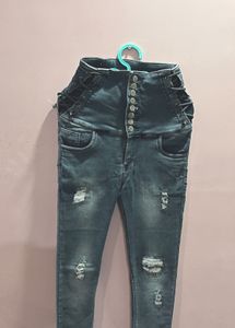 Distressed High-Waisted Jeans