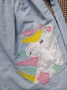 Cute Denim Unicorn Dress