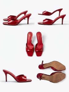 Zara Red Patent Mules
