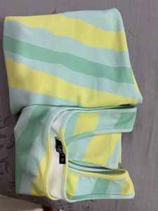Striped crop Top &amp; skirt Set