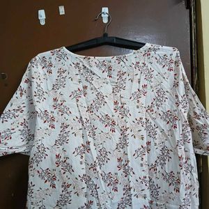 Floral Print Kurta