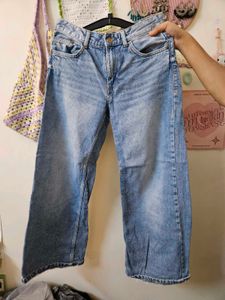 Light Wash Wide Leg Jeans