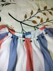 Striped Sheer Top
