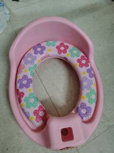 Pink Floral Potty Training Seat