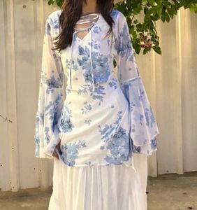 Boho Floral Print Kurta