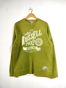 Olive Green Printed Sweatshirts (Men's)