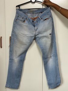 Light Wash Distressed Jeans