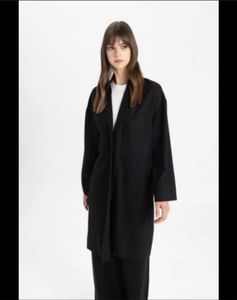 Women’s Black Kimono Design Coat