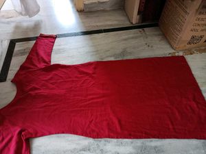 Maroon Cotton Kurta (thread pullings are there)