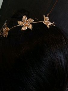 New Golden Colour Tiara Or Juda Pin