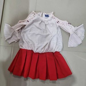 Girls Cold Shoulder Dress