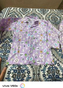 Cute Purple Baby Pajama Set