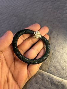 Dark Green Diamond Crystal Bracelet