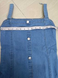 Denim Button-Up Dress