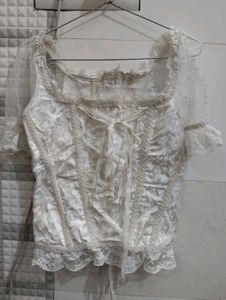 White Corset Top