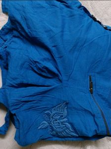 Blue Crop Top