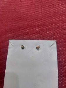 Elegant Gold and Silver Tone Leaf design Earr