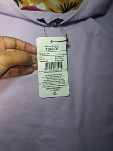Lavender Sleeveless Button-Up Top