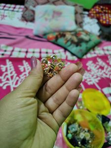 Sparkling Crystal Flower Ring