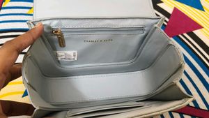 Charles &amp; Keith ALVA quilted sling - Sea salt blue