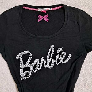 Y2k Fitted Barbie Graphic T-Shirt