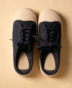 Navy Blue Mule Sneakers