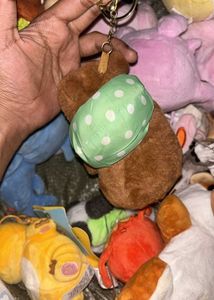 Cute Teddy Bear Keychain Charm