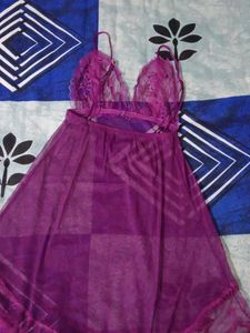 Sheer Purple Nightgown