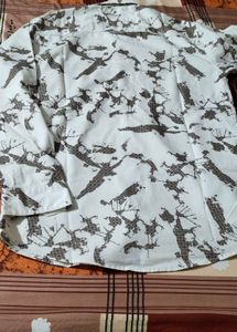 Men's Printed Shirt and Trousers Set