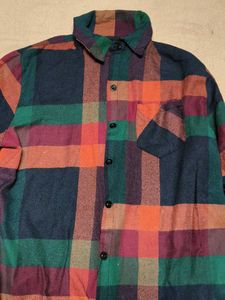 Comfy Plaid Longline Shirt Dress