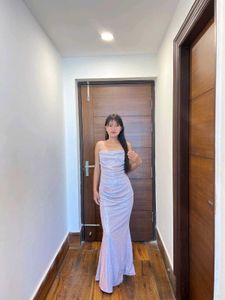 Sparkling Rose Gold Maxi Dress