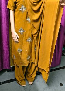 Dress Nawratri Offer Shirt Shalwar Dupatta Zardozi