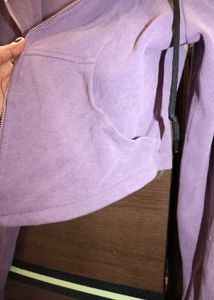 Lavender Zip-Up Hoodie