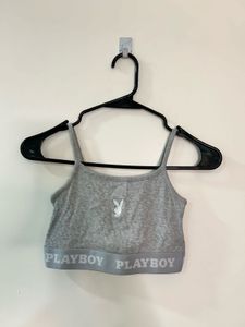 Playboy Grey Sports Bra