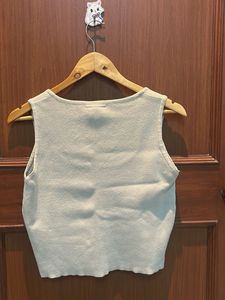 Women's Cream Knit Tank Top