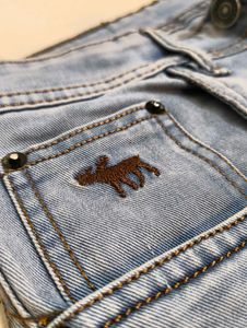 Light Wash Straight Leg Jeans