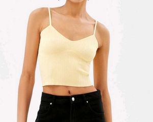 Bershka Yellow Cami Top