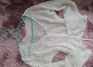 White Lace cardigan/top