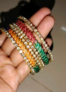 Brand new Beautiful Set of Embellished Bangles