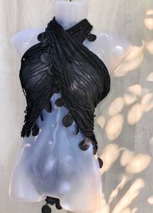 111110. Sheer Black Strapless Top