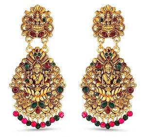 Traditional Lakshmi Jhumka Earrings