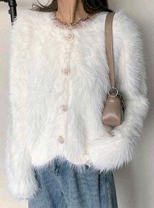 Fluffy White Jacket