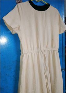 Casual Cream Maxi Dress