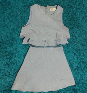 sky blue dress bilkul new h