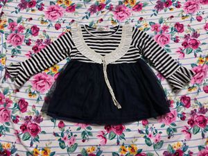 Striped Tulle Dress