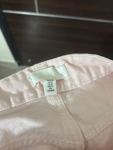 Pink H&amp;M straight jeans