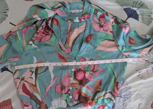 Zara Green Floral Dress