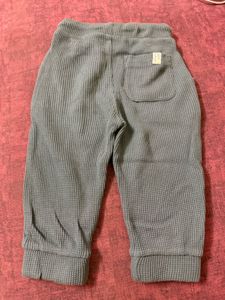 Gray Waffle Knit Pants